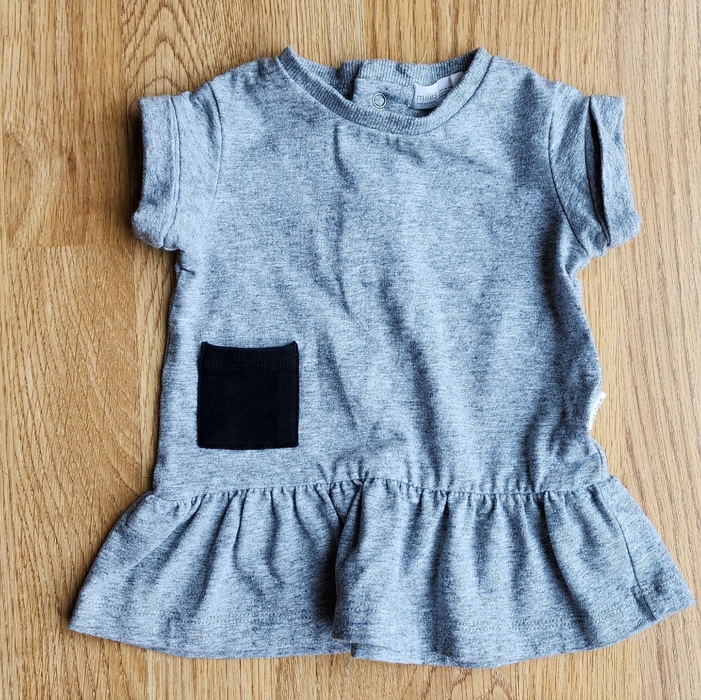 MILES THE LABEL miles Knit Drop Waist T-Shirt Dress